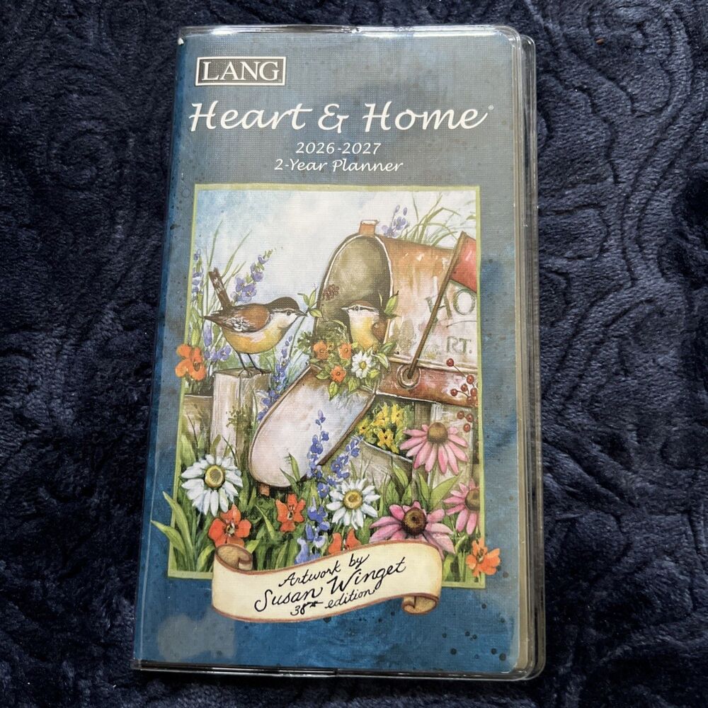 Lang Heart and Home 2 Year Pocket Planner, 6 1/2'' X 3 1/2'', Weekly 26-27